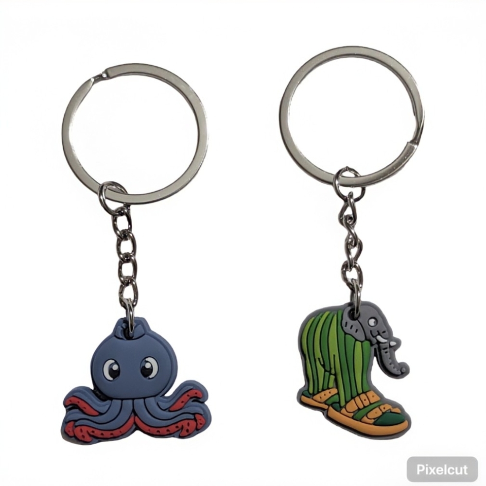 Novelty Funny Meme Inspired Italian Brainrot Keychain Set